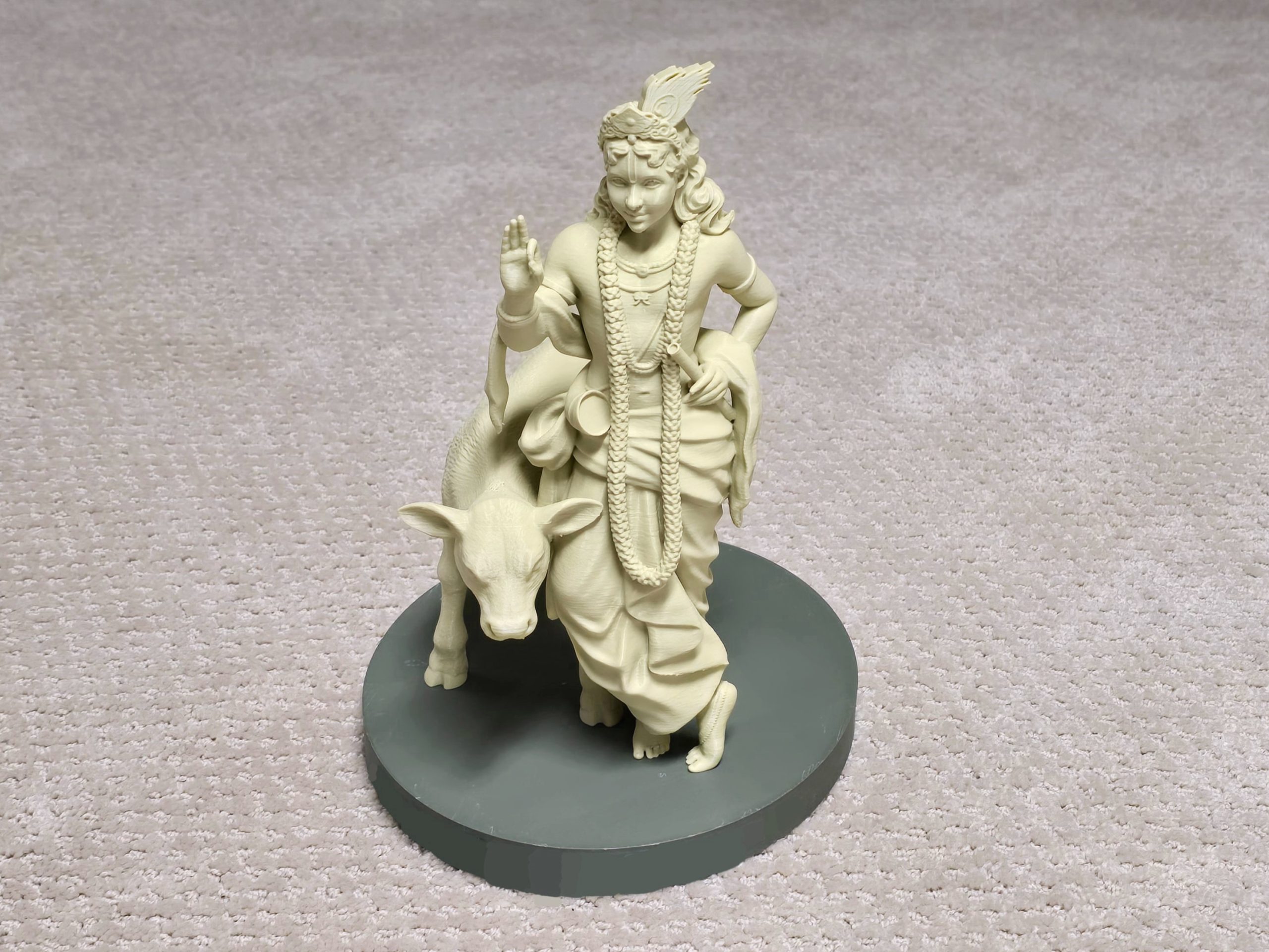 Krishna murti with calf — PARAMAM